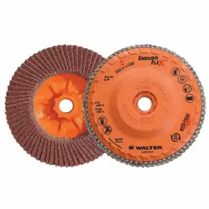 WALTER SURFACE TECHNOLOGIES 06B454 Flap Disc, Type 27, 4 1/2 Inch x 5/8 11, Zirconia Alumina, 40 Grit | CU9CCP 49YJ92