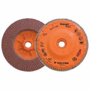 WALTER SURFACE TECHNOLOGIES 06B456 Flap Disc, Type 27, 4 1/2 Inch x 5/8 11, Zirconia Alumina, 60 Grit | CU9CCQ 49YJ93