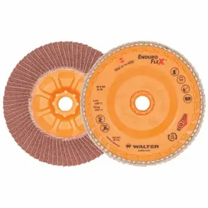 WALTER SURFACE TECHNOLOGIES 06B458 Flap Disc, Type 27, 4 1/2 Inch x 5/8 11, Zirconia Alumina, 80 Grit | CU9CCR 249M11