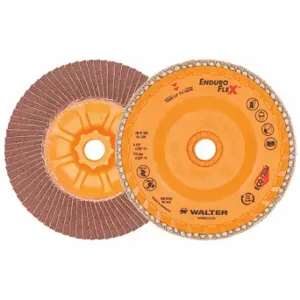 WALTER SURFACE TECHNOLOGIES 06B462 Flap Disc, Type 27, 4 1/2 Inch x 5/8 11, Zirconia Alumina, 120 Grit | CU9CCN 249M10