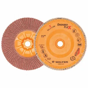 WALTER SURFACE TECHNOLOGIES 06B506 Flap Disc Spin-On, 5 Inchx5/8-11 Inch 60GR, Type 29, 5 Inch x 5/8 11, 60 Grit | CU9CCF 249M14