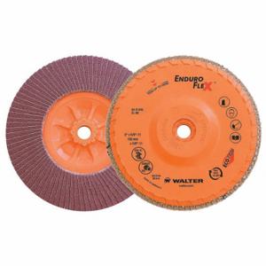 WALTER SURFACE TECHNOLOGIES 06B606 Flap Disc, Type 27, 6 Inch x 5/8 11, Zirconia Alumina, 60 Grit | CU9CDQ 249M18
