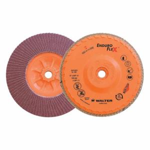 WALTER SURFACE TECHNOLOGIES 06B612 Flap Disc, Type 27, 6 Inch x 5/8 11, Zirconia Alumina, 120 Grit | CU9CEM 804CF2