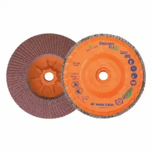 WALTER SURFACE TECHNOLOGIES 06F508 Flap Disc, Type 27, 5 Inch x 5/8 11, Aluminum Oxide, 80 Grit, Eco-Trim Bk | CU9CDD 804CG4