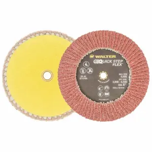 WALTER SURFACE TECHNOLOGIES 07Q604 Flexible Finish Flap Disc, 6 Inch 40g | CU9CEH 249P47