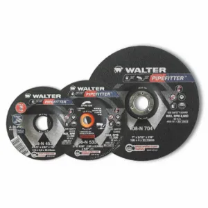 WALTER SURFACE TECHNOLOGIES 08N708 Depressed Center Grinding Wheel, Aluminum Oxide, Pipefitter | CU9CAR 32WK33