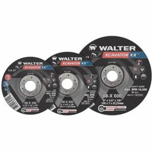 WALTER SURFACE TECHNOLOGIES 08X605 Depressed Center Grinding Wheel, Type 27, 6 Inch X 1/4 Inch X 5/8 Inch -11, Ceramic | CU9CGC 807YZ9