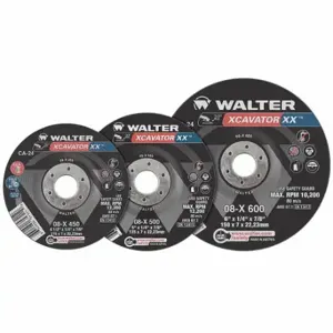 WALTER SURFACE TECHNOLOGIES 08X605 Depressed Center Grinding Wheel, Type 27, 6 Inch X 1/4 Inch X 5/8 Inch -11, Ceramic | CU9CGC 807YZ9