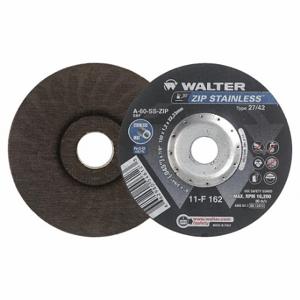 WALTER SURFACE TECHNOLOGIES 11F162 Depressed Center Cut-Off Wheel, Aluminum Oxide, Zip | CU9BZH 32WL10