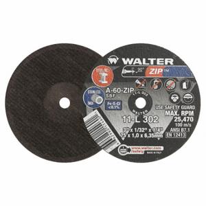 WALTER SURFACE TECHNOLOGIES 11L302 Abrasive Cut-Off Wheel, 0.0313 Inch Thick | CU9BVK 32WK73