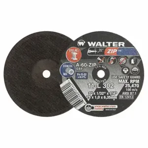 WALTER SURFACE TECHNOLOGIES 11L302 Abrasive Cut-Off Wheel, 0.0313 Inch Thick | CU9BVK 32WK73