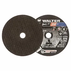 WALTER SURFACE TECHNOLOGIES 11L333 Abrasive Cut-Off Wheel, 0.25 Inch Thick | CU9BVZ 32WK80