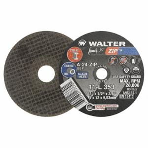 WALTER SURFACE TECHNOLOGIES 11L353 Abrasive Cut-Off Wheel, 0.5 Inch Thick | CU9BWA 32WK81