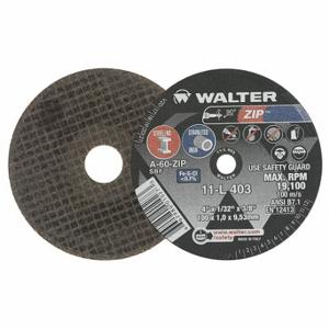WALTER SURFACE TECHNOLOGIES 11L403 Abrasive Cut-Off Wheel, Aluminum Oxide, 0.0313 Inch Thick | CU9BWG 32WK82