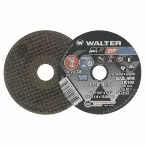 WALTER SURFACE TECHNOLOGIES 11L415 Abrasive Cut-Off Wheel, 0.0625 Inch Thick | CU9BVR 32WK86