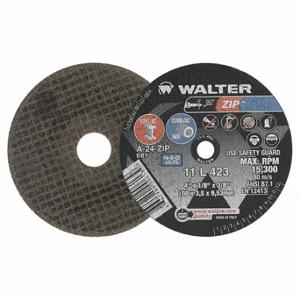 WALTER SURFACE TECHNOLOGIES 11L423 Abrasive Cut-Off Wheel, 0.125 Inch Thick | CU9BVX 32WK87