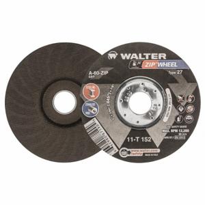WALTER SURFACE TECHNOLOGIES 11T152 Depressed Center Cut-Off Wheel, Aluminum Oxide, Zip | CU9BZN 32WL21