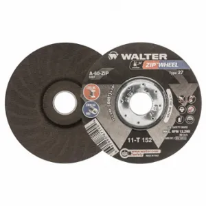 WALTER SURFACE TECHNOLOGIES 11T152 Depressed Center Cut-Off Wheel, Aluminum Oxide, Zip | CU9BZN 32WL21