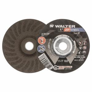 WALTER SURFACE TECHNOLOGIES 11T162 Depressed Center Cut-Off Wheel, Aluminum Oxide, Zip | CU9BZK 32WL22