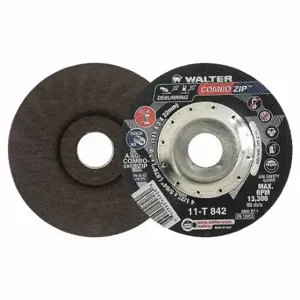 WALTER SURFACE TECHNOLOGIES 11T842 Depressed Center Cut-Off Wheel, 4 1/2 Inch Dia, 7/8 Inch Hole, 60 Grit | CU9BZE 32WJ50