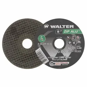 WALTER SURFACE TECHNOLOGIES 11U042 Abrasive Cut-Off Wheel, Aluminum Oxide/Zinc, 0.0469 Inch Thick | CU9BWR 32WK94