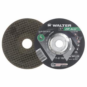WALTER SURFACE TECHNOLOGIES 11U162 Depressed Center Cut-Off Wheel, Aluminum Oxide, Zip | CU9BZP 32WK92