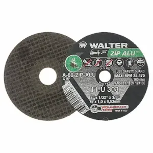 WALTER SURFACE TECHNOLOGIES 11U303 Abrasive Cut-Off Wheel, 0.0313 Inch Thick | CU9BVM 32WK98