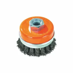 WALTER SURFACE TECHNOLOGIES 13G304 Knot Wire Cup Brush, 3 Inch Size Brush Dia, 0.02 Inch Size Wire Dia | CV4MWU 49YK04