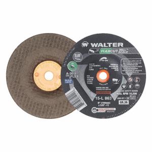 WALTER SURFACE TECHNOLOGIES 15L863 Depressed Center Grinding Wheel, Type 29, 6 Inch X 1/8 Inch X 5/8 Inch -11 | CU9CGD 807Z10