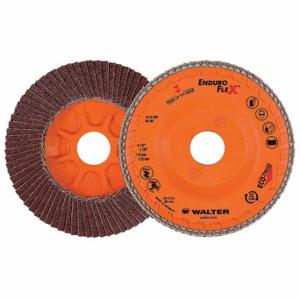 WALTER SURFACE TECHNOLOGIES 15R456 Flap Disc, Type 27, 4 1/2 Inch x 7/8 Inch, Zirconia Alumina, 60 Grit | CU9CCY 249M20