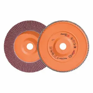 WALTER SURFACE TECHNOLOGIES 15R704 Flap Disc, Type 27, 7 Inch x 7/8 Inch, Zirconia Alumina, 40 Grit | CU9CDX 804CF3