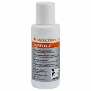 WALTER SURFACE TECHNOLOGIES 54A041 Etching Solution, Surfox-E, 100 Ml, Bottle | CU9BXD 38Y269