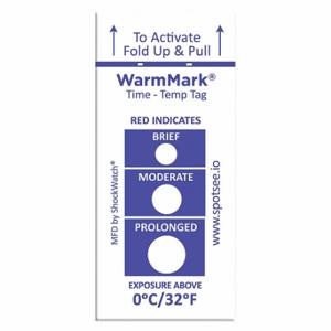WARMMARK WM 0/32 Temperaturanzeigeetikett, 3/4 Zoll Etikettenbreite, 1 13/16 Zoll Etikettenhöhe | CU9TLX 55JG19