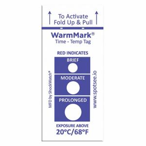WARMMARK WM 20/68 Temperaturanzeigeetikett, 3/4 Zoll Etikettenbreite, 1 13/16 Zoll Etikettenhöhe | CU9TMC 55JG25