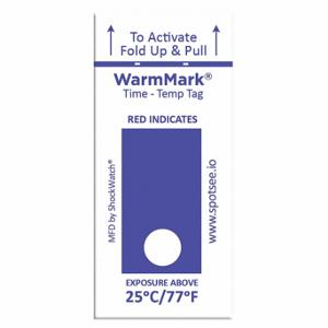 WARMMARK WM 25/77-8 Temperaturanzeigeetikett, 3/4 Zoll Etikettenbreite, 1 13/16 Zoll Etikettenhöhe | CU9TMD 55JG27