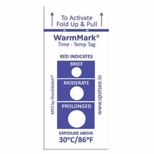 WARMMARK WM 30/86 Temperaturanzeigeetikett, 3/4 Zoll Etikettenbreite, 1 13/16 Zoll Etikettenhöhe | CU9TMF 55JG28