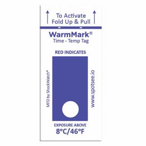 WARMMARK WM 8/46-8 Temperaturanzeigeetikett, 3/4 Zoll Etikettenbreite, 1 13/16 Zoll Etikettenhöhe | CU9TMA 55JG22