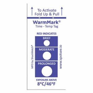 WARMMARK WM 8/46 Temperaturanzeigeetikett, 3/4 Zoll Etikettenbreite, 1 13/16 Zoll Etikettenhöhe | CU9TLZ 55JG21