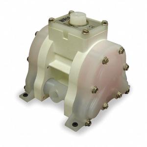 WARREN-RUPP WR10PP5BPP9. Double Diaphragm Pump, 5 Gpm Max., Ptfe, Multiport Manifold Connection, 3/8 Inch Size | CH6RZL 2ERY8