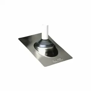 WATER TITE 81915 Aluminum Base Flashing 4 Inch, Rectangular Base, 16 Inch L X 12 Inch W Base Size, Aluminum | CU9TRZ 612H84