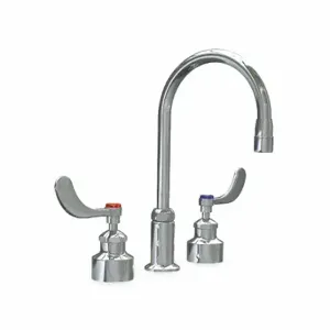 WATERSAVER FAUCET COMPANY L2224 Gooseneck Laboratory Faucet, Watersaver, Chrome Finish, 3.2 GPM Flow Rate | CU9TRQ 2DCK1