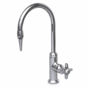 WATERSAVER FAUCET COMPANY L694 Gooseneck Laboratory Faucet, Watersaver, Chrome Finish, 2.2 GPM Flow Rate | CU9TRK 2DCK2