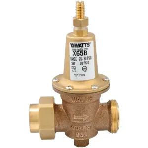 WATTS LFX65BU 1/2 Water Pressure Reducing Valve, 1/2 Inch Inlet, 27.6 Bar Pressure | BP3LKW 0009929