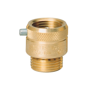 WATTS S8-PC-NPSM Hose Connection Vacuum Breaker, 1/2 Inch Size, Brass | BY9EGG 0062016