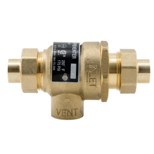 WATTS 9D-S-M3 1/2 Dual Check Valve, Union Solder, 1/2 Inch Size, Brass | BY9EGA 0061952