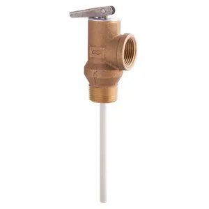 WATTS 100XL4Z11 150180 3/4 Temperature And Pressure Relief Valve, Male Thread, Npt, 3/4 Inch Size, Brass | BP3YFJ 0066161