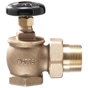 WATTS RA-1-AP 1 1/4 Steam Radiator Angle Valve, 1 1/4 Inch Inlet, 15 Psi Pressure | BY7GHU 0067453