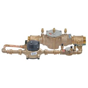 WATTS 007M1DCDA-LF-GPM 2 Double Check Detector Assembly, Inline, Grooved Joint, 2 Inch Size, Bronze | CA7CRY 0062728