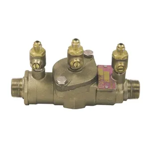 WATTS 007M3-LF-UL 3/4 Double Check Valve Assembly, No Shutoff Valve, 3/4 Inch Size, Bronze | BY9EGM 0062022