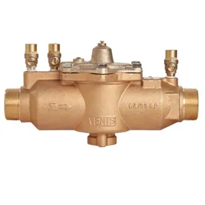 WATTS 009M2-LF 1 1/2 Reduced Pressure Zone Assembly, Inline, 1 1/2 Inch Size, Bronze | CA4CJA 0062954